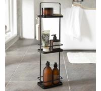 Yamazaki Porte-silo de salle de bain Tower Étagère de salle de bain 3 niveaux noir métal 06635