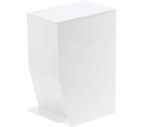 Yamazaki 3385 Tower Step~on Trash Can, White, ABS Resin, 12 x 19 x 27.5 cm