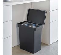 Yamazaki Poubelle Poubellecuisine étanche à l'air séparable 25L noir