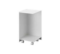 Yamazaki - Rangement pour toilettes sur roulettes Caster blanc
