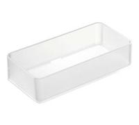 YAMAZAKI 3642 TOWER Stackable Organizer M X2 Set, white, PS Resin, 8 x 16 x 3.7 cm