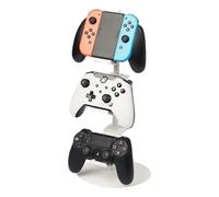 YAMAZAKI Support pour manettes de jeu 5088 Smart – Minimaliste Acier/ABS/Silicone – Blanc