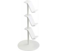 YAMAZAKI 5088 Smart Support manettes de Jeu, Blanc, Acier/Résine ABS/Silicone, Minimaliste, 17 x 17 x 38.5 c m