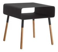 Yamazaki - Table de chevet moderne en métal et bois