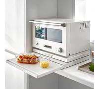 Yamazaki Tablette de cuisine 45x4x37cm Plateau extensible Métal Tower blanc