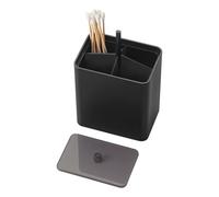 Yamazaki TOWER 10285 Boîte de Rangement à Pression Noir ABS Polypropylène Silicone Minimaliste 6,6 x 9,6 x 10,8 cm (L x l x H)