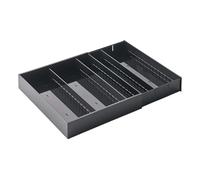 YAMAZAKI Tower 5416 Range-couverts diagonale extensible, noir, taille unique