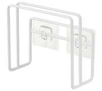 Yamazaki TOWER 6364 Crochet adhésif pour planche à découper Blanc Acier/Silicone/Polycarbonate/PET/Polyuréthane Minimaliste 12 x 5,7 x 12 cm (L x l x H)