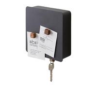 YAMAZAKI 4800 TOWER Magnetic Key Box, black, Steel, 15.8 x 5.5 x 15.8 cm