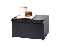 Yamazaki 4353 TOWER Bread Case, black, Steel, 40 x 34.5 x 24 cm