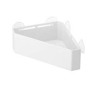 Yamazaki 4716 Tower Support d'angle de Salle de Bain, Blanc, Résine ABS, Minimaliste, 33 x 18.5 x 10 c m