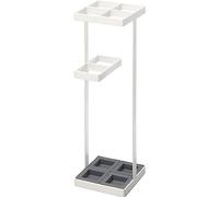 YAMAZAKI Umbrella Stand Porte-Parapluie, Acier, Blanc, 11 x 11 x 36 cm