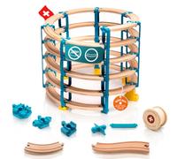 Yamba Kit d'adaptateurs de chemin de fer en bois Helix 5 Bundle - Adaptateur compatible avec rails Brio® et briques Duplo® - Accessoires fabriqués en Suisse pour tous les chemins de fer en bois