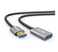 YAMCOWL Câble d'extension USB 3.0 - Câble d'extension USB haute vitesse 5 Gbit/s, avec coque en alliage et PVC épais, compatible avec les imprimantes, casques de réalité virtuelle, disques durs