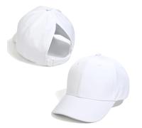 YAMEE Casquette de Baseball pour Filles Réglable,Chapeau de Soleil Fille Queue de Cheval Doux Confortable,Casquette Enfant Lumière Respirante Anti-Soleil,Chapeau de Sport Extérieur Loisirs D'été