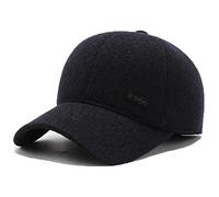 YAMEE Casquette Homme Hiver Automne avec Doublure,Casquette de Baseball d'hiver Hommes avec Cache-Oreilles Pliable,Chapeau d'hiver Baseball Cap pour Alpinisme Plein air Voyager