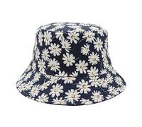 YAMEIZE Chapeau de Seau à Flower à la Mode pour - Femmes Hommes Chapeau Réversible Double Side Floral Randonnée Beach Party Outdoor