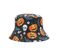 YAMEIZE Festival Halloween Chapeau de Seau pour - Femmes Hommes Adolescents Réversible Double Face Pêcheur Party Funny Bucket Hat Beach Outdoor