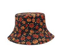 YAMEIZE Festival Halloween Chapeau de Seau pour - Femmes Hommes Adolescents Réversible Double Face Pêcheur Party Funny Bucket Hat Beach Outdoor