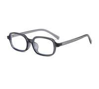 YAMEIZE Lunettes Anti Lumière Bleue pour Femme Rectangulaires Lunettes Petite Monture Années 90 Lunettes Lumière Bleue Filtre pour Lecture Ordinateur (Gris)
