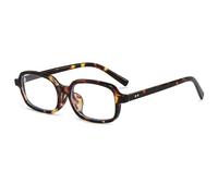YAMEIZE Lunettes Anti Lumière Bleue pour Femme Rectangulaires Lunettes Petite Monture Années 90 Lunettes Lumière Bleue Filtre pour Lecture Ordinateur (Léopard)