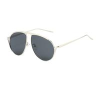 YAMEIZE Rétro Ovale Lunettes de Soleil pour Hommes Femmes Grand Vintage Années 70 Pilote Métal Cadre Lunettes de Soleil Punk Mode Protection UV400
