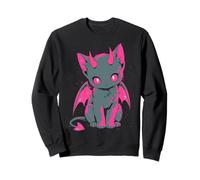 Yami Kawaii Chat Diable Creepy Cute Pastel Goth Japonais Sweatshirt