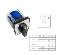 Yaming LW26-32/3 Changeover Rotary Cam Switch With Cover 660V 32A 3 Poles On-Off-On Control electronic starter LW28 YMW26 NWPNLXEA(On-off 3pin)