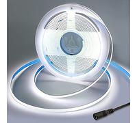 Yamlten Ruban LED COB DC 12V 3.5m,6000K Blanc froid,320 LED,à intensité variable,Bande LED flexible pour rétroéclairage TV,armoire,chambre à coucher (L'alimentation électrique n'est pas incluse).