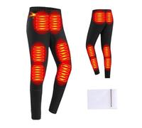 YAMNYSS Pantalon Chauffant D'Extérieur avec 3 Modes De Niveau sous-Vêtements Thermiques Chauffants Leggings Chauffants Électriques 12 Zones pour Hommes Et Femmes,Men,XL