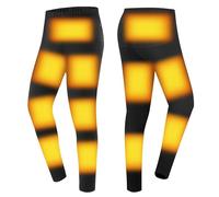 YAMNYSS Pantalon Chauffant pour Hommes, sous-Vêtements Thermiques Électriques avec 12 Zones De Chauffage pour La Chasse À Moto,Noir,XXL