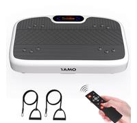 YAMO YV20 Plateforme Vibrante Fitness | 99 Niveaux de Vitesse, 5 Programmes, Télécommande & Bandes de Résistance | Écran LED Tactile, 150KG, Entraînement à Domicile