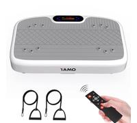 YAMO YV20 Plateforme Vibrante Fitness | 99 Niveaux de Vitesse, 5 Programmes, Télécommande & Bandes de Résistance | Écran LED Tactile, 150KG, Entraînement à Domicile