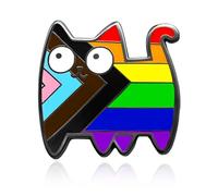 Yamobi Arc-en-ciel en émail pour vêtements, sac à dos, accessoires LGBTQ, accessoires Rainbow Friends, broches pour chat, idée cadeau pour Pride Month