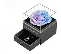 Yamonic Rose Eternelle, Fleur Eternelle Cadeau Maman,Meilleure Maman du Monde,Cadeau Anniversaire pour Mère,Mejor Madre Del Mundo