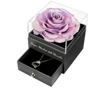 Yamonic Rose Eternelle, Fleur Eternelle Cadeau Maman,Meilleure Maman du Monde,Cadeau Anniversaire pour Mère,Mejor Madre Del Mundo