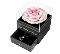 Yamonic Rose Eternelle, Fleur Eternelle Cadeau Maman,Meilleure Maman du Monde,Cadeau Anniversaire pour Mère,Mejor Madre Del Mundo