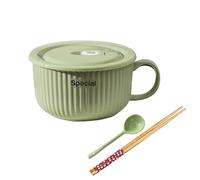 yampiyt Bol à ramen avec couvercle, ensemble de bols à nouilles ramen de 1000 ml, tasses à soupe, bols à soupe, passent au micro-ondes et au lave-vaisselle