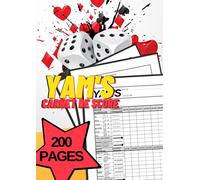 Yam's carnet de score: 200 pages de feuilles de score à remplir, grille de score, grand format