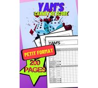 Yam's carnet de score: Petit Format A5, 200 feuilles de score à remplir