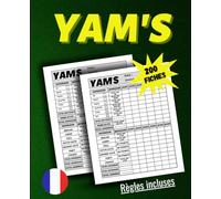 Yam's Feuilles de Scores: jeu de voyages / jeu de dés / 200 fiches de notes