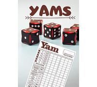 YAMS: Grille de score à compléter | Carnet de score pour jeux familial | 100 grilles à remplir, idéal cadeau |