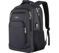 YAMTION Cartable Garçon, Sac A Dos Homme pour College Garcon Lycée Compartiment pour 17.3" Ordinateur Portable avec USB Charging Port