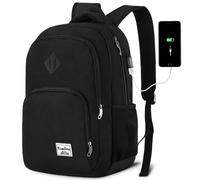 YAMTION Grand sac à dos pour homme et femme de 44,3 cm pour adolescent, ordinateur portable de voyage avec port de charge USB pour le travail, l'université, les voyages