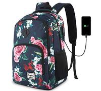 YAMTION Sac a Dos Ado Fille Femme Cartable Ordinateur Classe Loisir d'affaires College Scolaire Lycée Travail Université Voyage l'école