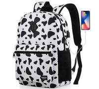 YAMTION Sac à dos d'école unisexe classique décontracté pour adultes et adolescents avec port USB pour lycée, collège, bureau, travail, voyage