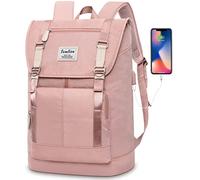 YAMTION Sac à Dos Femmes Sac Scolaire Sac Filles Sac à Dos Ordinateur Portable 17 Pouces avec USB Port Sacs à Dos pour Université Décontracté Affaires