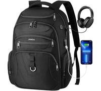 YAMTION Sac a Dos Ordinateur,17.3 Pouces Cartable école Ado Garcon Sac a Dos College Homme d'affaires