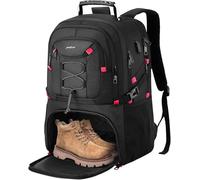 YAMTION Sac à dos pour ordinateur portable de 46,7 cm avec compartiment à chaussures pour la gym, le camping, grand sac de voyage, sac à dos d'école, sac à dos pour femme