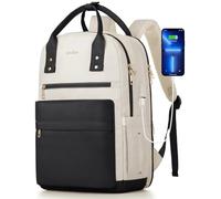 YAMTION Sac à dos pour ordinateur portable pour femme, sac à dos d'école, sac d'ordinateur pour filles, université, travail, bureau